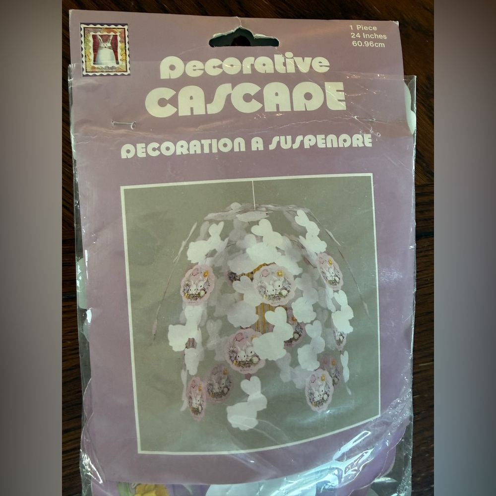 Decorative Vintage Easter Bunny‎ Cascade Hanging Decoration K Lawrence 1996 - Picture 2 of 6